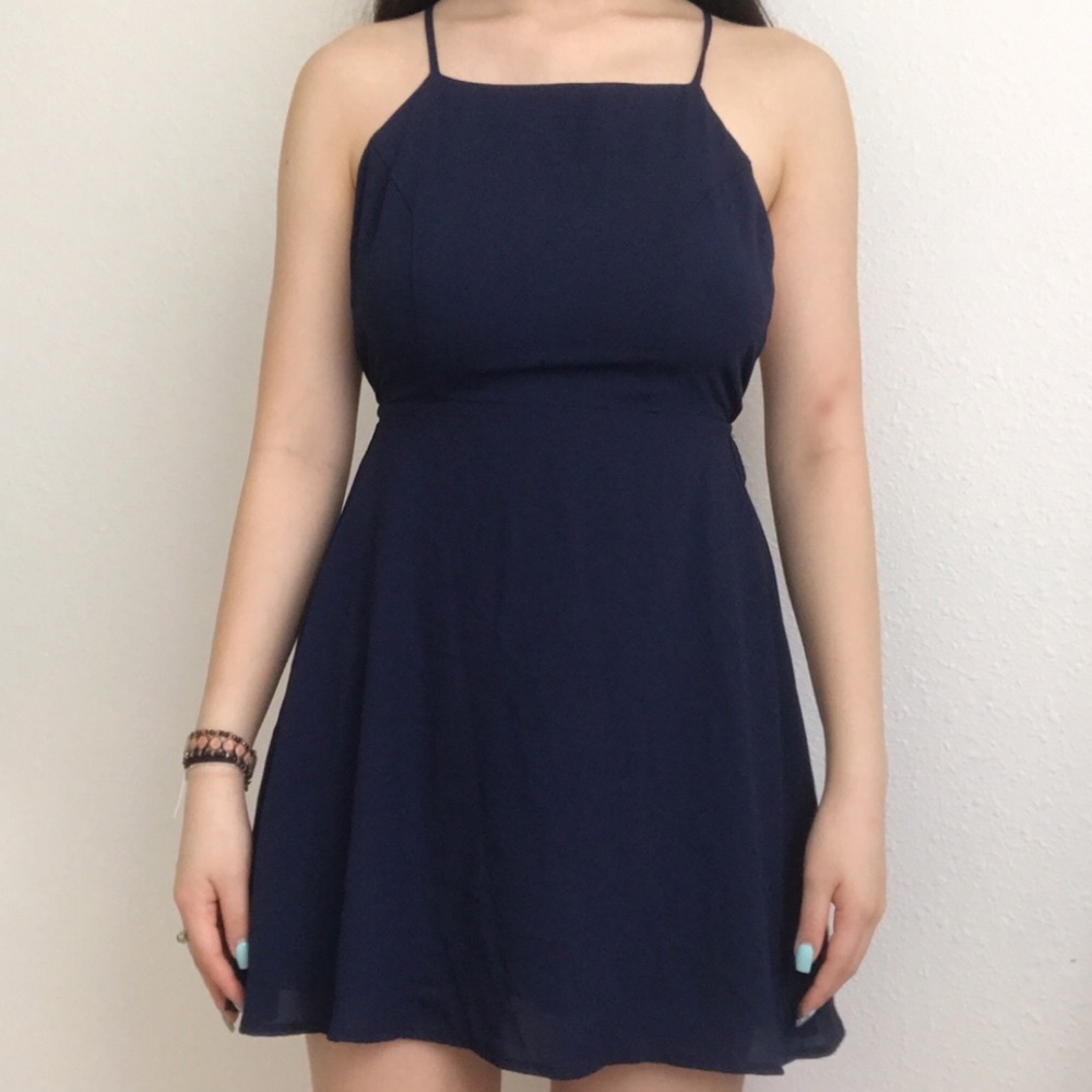 Blue Flowy Forever 21 Dress